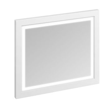 Framed 90cm Mirror With Led Illumination White M9mw