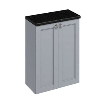 60cm wide double door fitted base unit with semi recessed sink