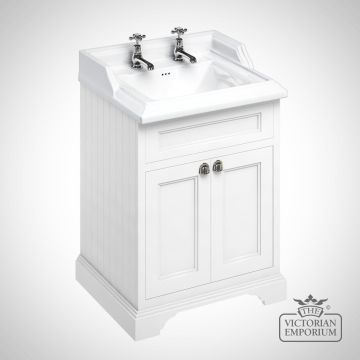 Freestanding Vanity Unit With Doors White Ff8w B15 2th