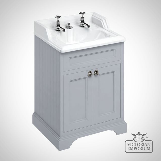 Freestanding Vanity Unit With Doors Grey Ff8g B14