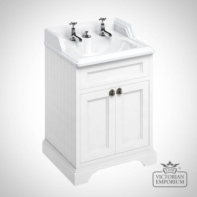 Freestanding Vanity Unit With Doors White Ff8w B14