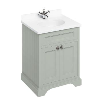 Freestanding Vanity Unit With Doors Olive Ff8o White