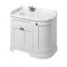 Curved Vanity Unit Grey Corner With Drawers Doors And Worktop Fc2w Marble