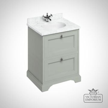 Freestanding Vanity Unit With Drawers Grey Bx66ff9