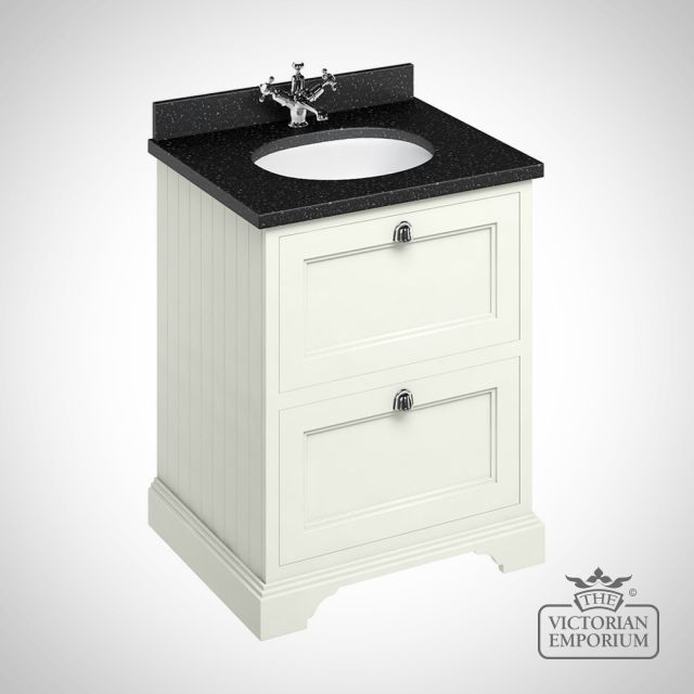 Freestanding Vanity Unit With Drawers Sand Ff9s Black
