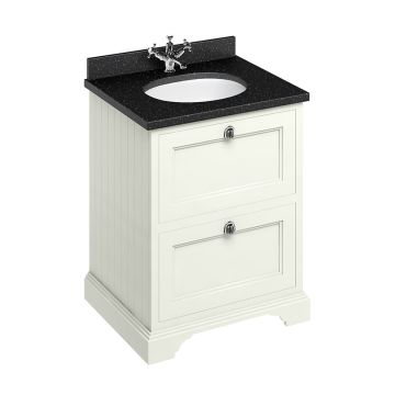 Freestanding Vanity Unit With Drawers Sand Ff9s Black