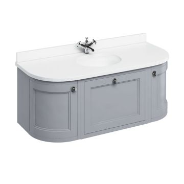 Wall hung 65cm Vanity Unit single drawer unit with invisible overflow sink