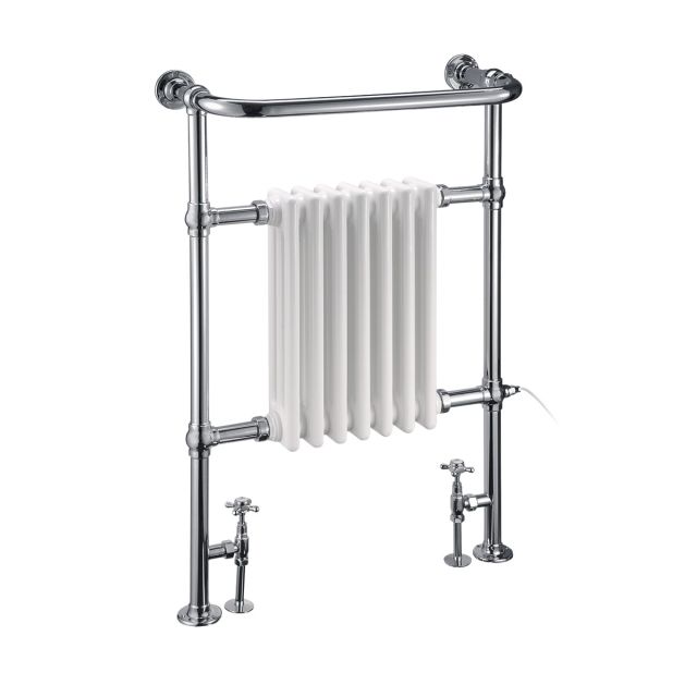 Piccadilly heated towel rail - 950x642mm in a chrome finish