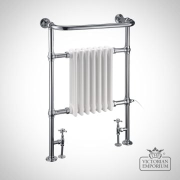 Victorian Heated Towel Rail Radiator White Bathroom R1chr