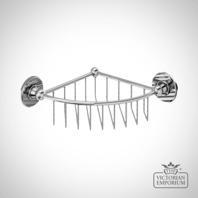 Victorian Corner Rack Bathroom Wall Mounted Porcelain And Chromea23