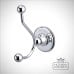 Victorian Robe Hook Bathroom Wall Mounted Porcelain And Chrome A4chr