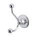 Victorian robe hook bathroom wall mounted porcelain and chrome a4chr