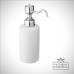 Victorian soap dispenser bathroom wall mounted porcelain and chrome a49chr