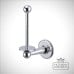 Victorian Spare Toilet Roll Holder Bathroom Wall Mounted Porcelain And Chrome A6chr