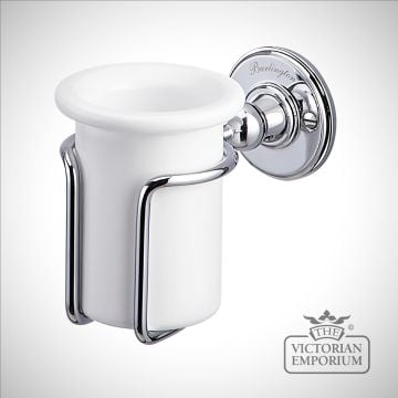 Victorian Toothbrush Holder Bathroom Wall Mounted Porcelain And Chrome A2chr