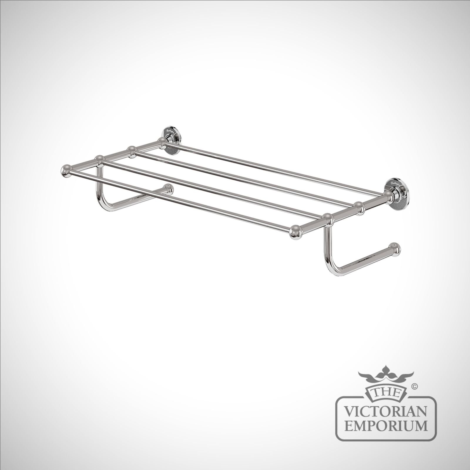Traditional style towel rack