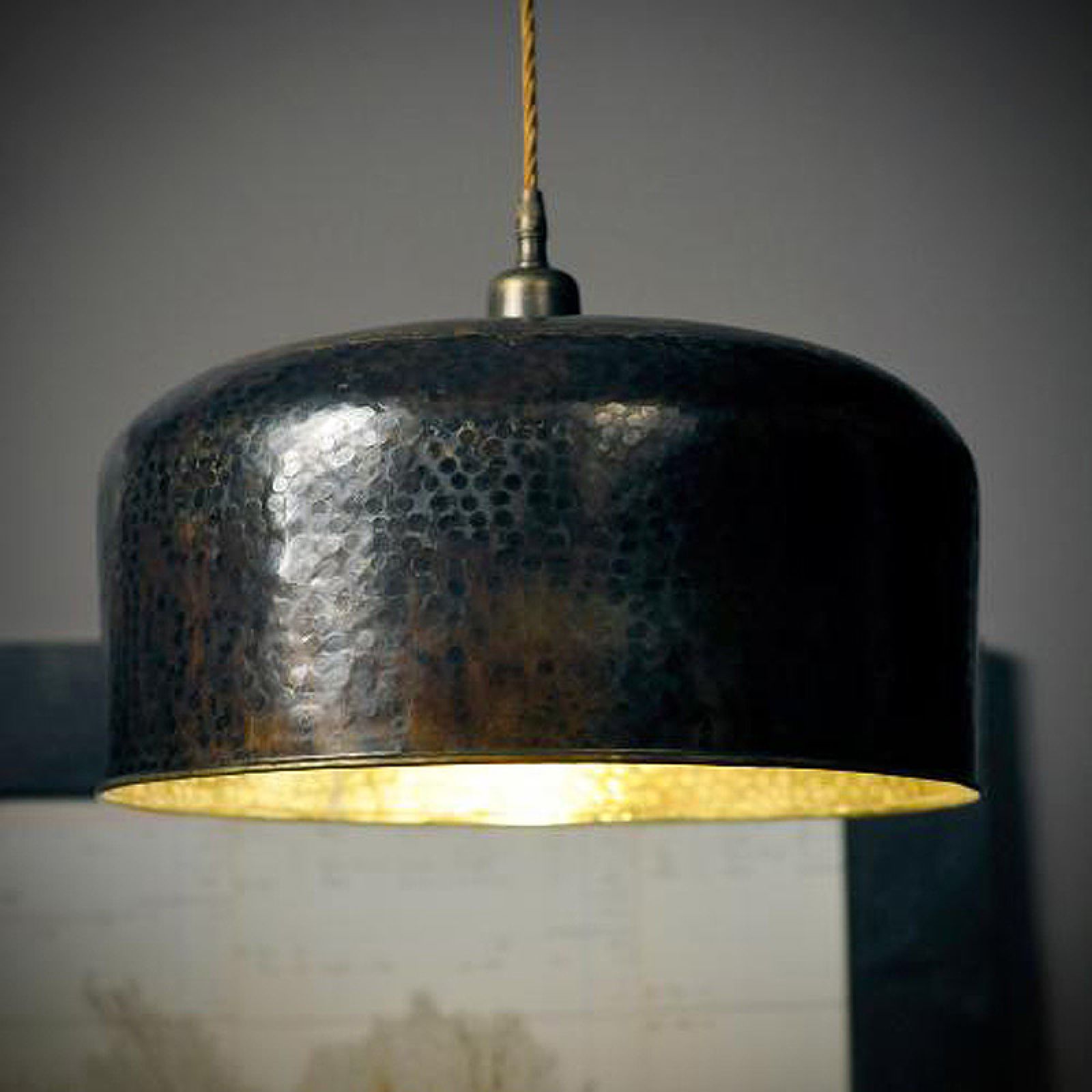 Pendant And Flush Mount Ceiling Lights, Old Copper Lamp Shade
