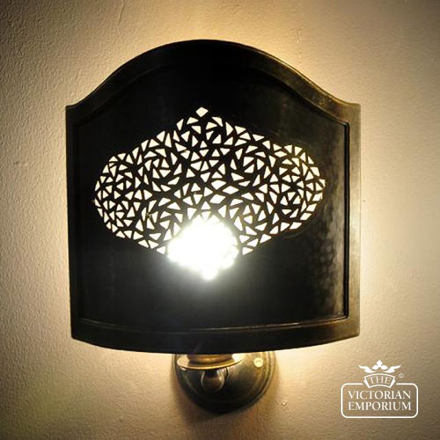 Large Copper Wall Screen Light