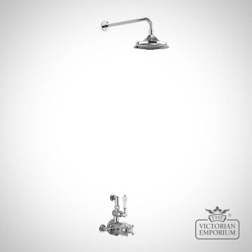 Thermostatic Exposed Shower Valve Single Outlet With Fixed Shower Arm With 6 Inch Rose Af1s