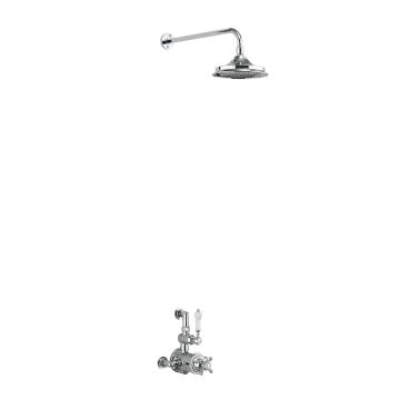 Thermostatic Exposed Shower Valve Single Outlet With Fixed Shower Arm With 6 Inch Rose Af1s