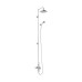 Thermostatic exposed shower valve two outlet,extended rigid riser, swivel shower arm, handset  holder with hose with 6 inch rose af3s-v16-v17-v60-v22