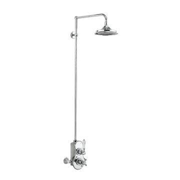 Speyside Thermostatic Exposed Shower Valve Two Outlet,Rigid Riser, Swivel Shower Arm, Handset