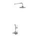 Thermostatic Exposed Shower Valve Single Outlet With Fixed Shower Arm With 6 Inch Rose Bf1s