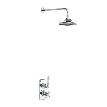 Trenton Thermostatic Thermostatic Two Outlet Concealed Shower Valve , Fixed Shower Arm