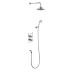 Thermostatic Two Outlet Concealed Divertor Shower Valve , Fixed Shower Arm, Handset  Holder With Hose With 6 Inch Rose Tf2s