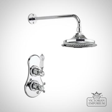 Thermostatic Single Outlet Concealed Shower Valve With Fixed Shower Arm With 6 Inch Ros Vf1s 2