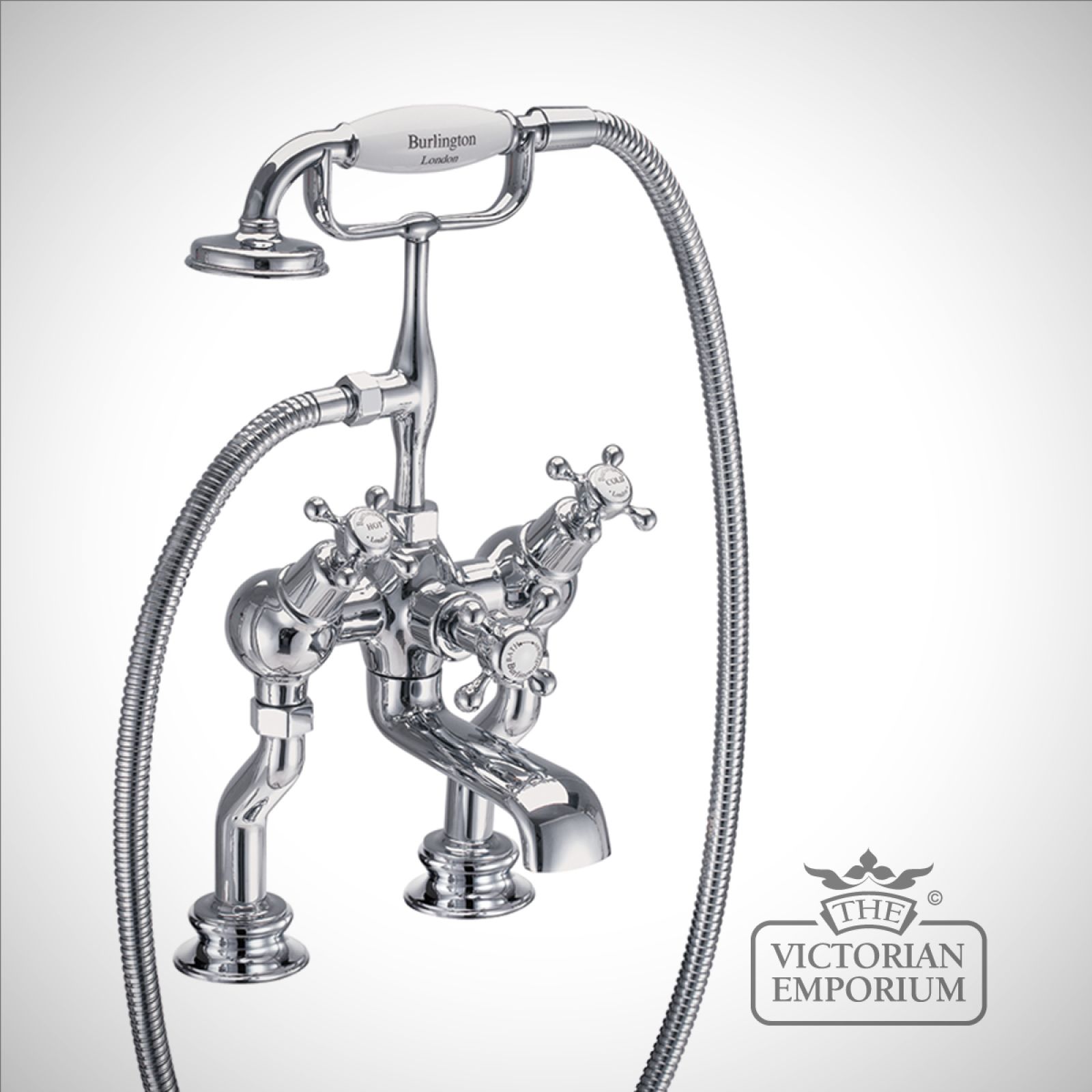 Clearmont Regent Angled Deck mounted bath and shower mixer