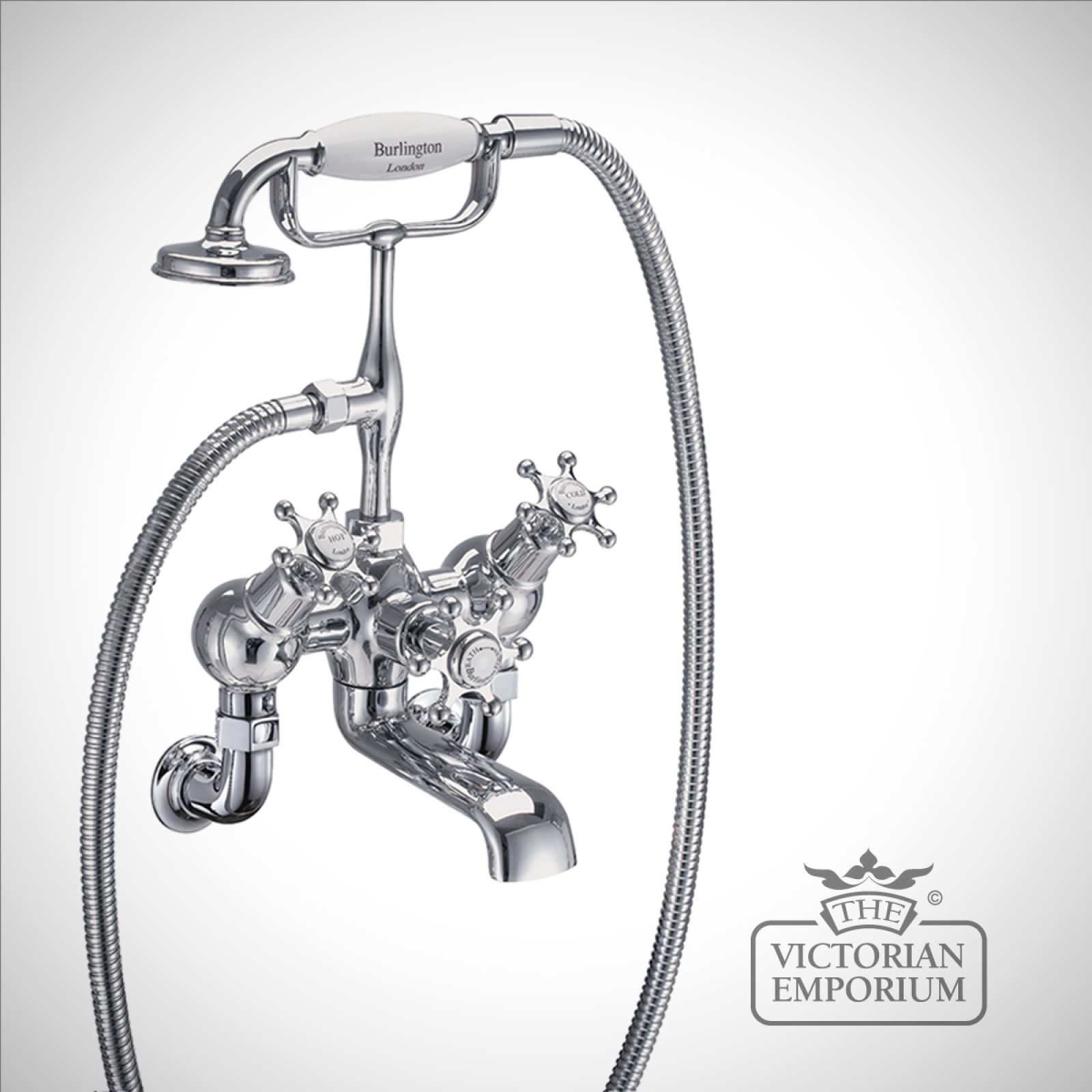 Liverpool Angled Wall mounted bath and shower mixer