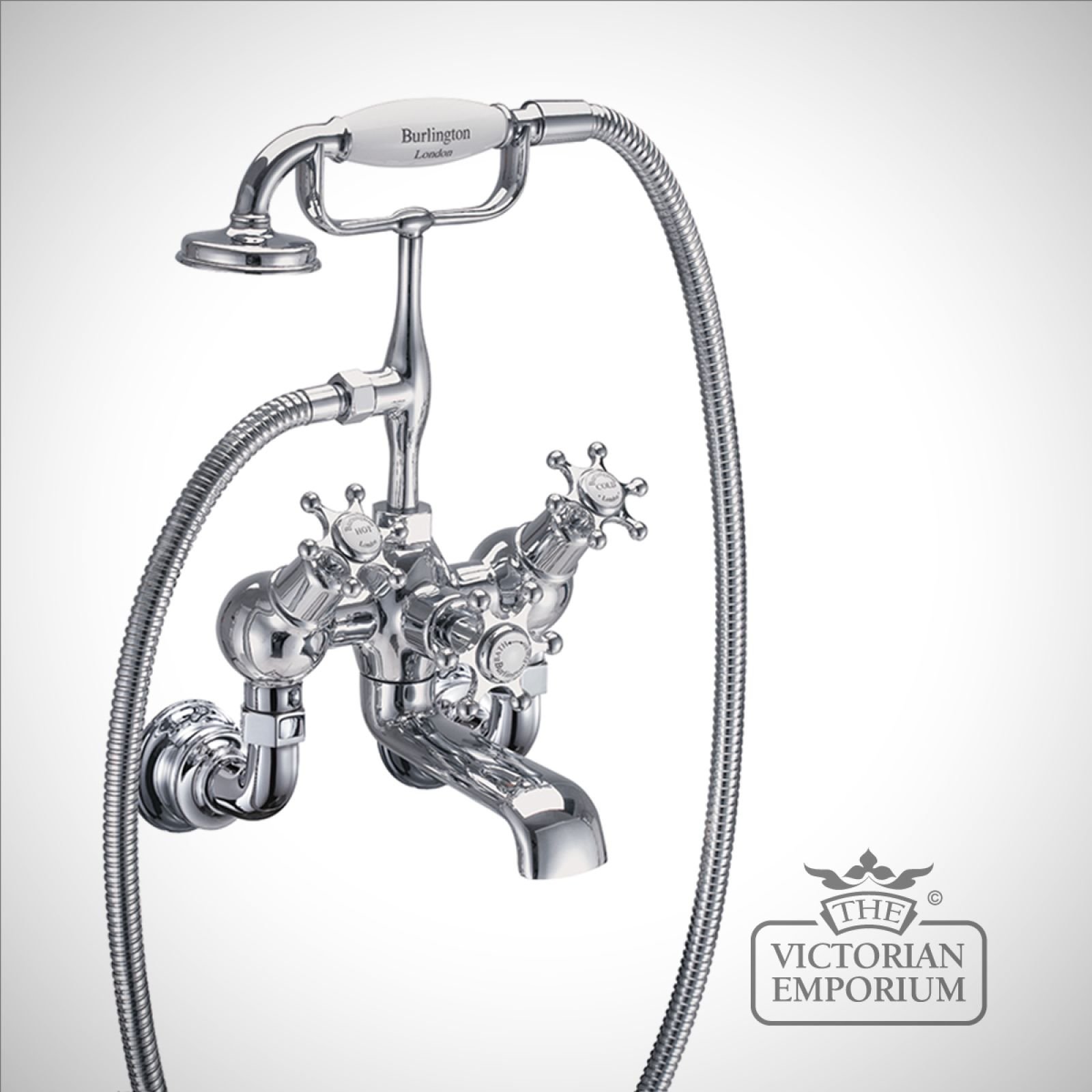 Liverpool Regent Angled Wall mounted bath and shower mixer