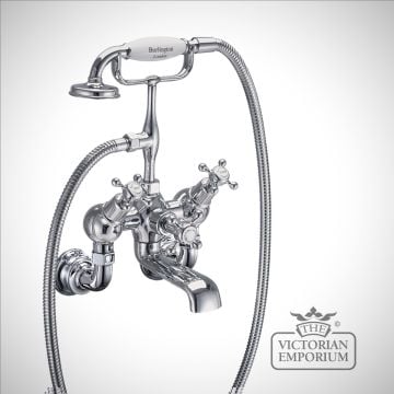 Bath Shower Mixer Tap In Chrome Wall Mounted Clr21 Co 1