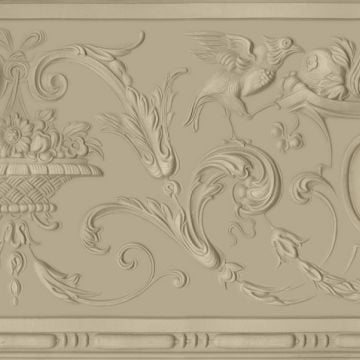 Lincrusta Anaglypta Wallpaper Wallcovering Embossed Textured  Relief Frieze Dado Panel Old Classical Victorian Traditional Decorative Reclaimed 01ve1447 Anne