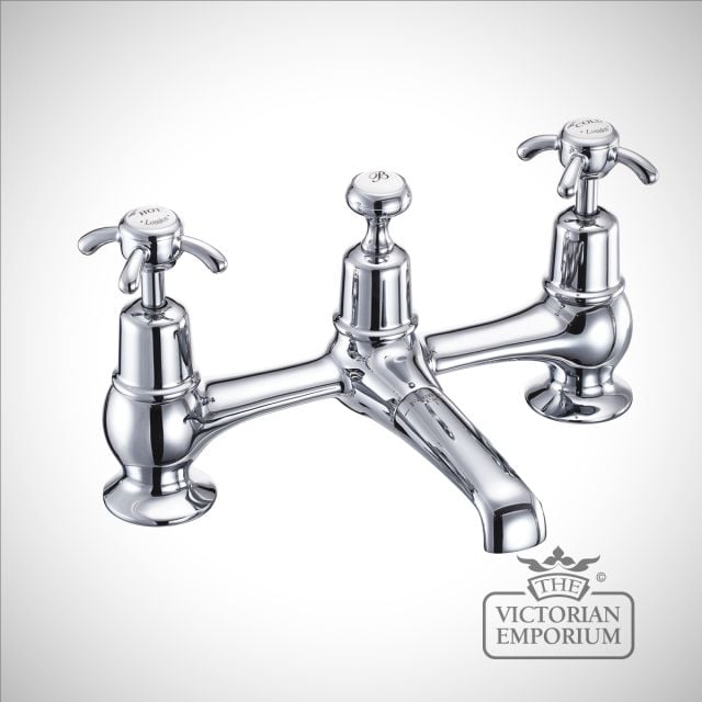 Anglesy 2 tap hole bridge basin mixer