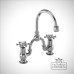 Two 2 hole mixerchome basin tap bi27-w1-co
