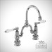 Two 2 hole mixerchome basin tap ker27-w1-co