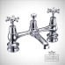 Two 2 hole mixerchome basin tap bir10-co-1