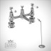 Two 2 hole mixerchome basin tap ker10-co