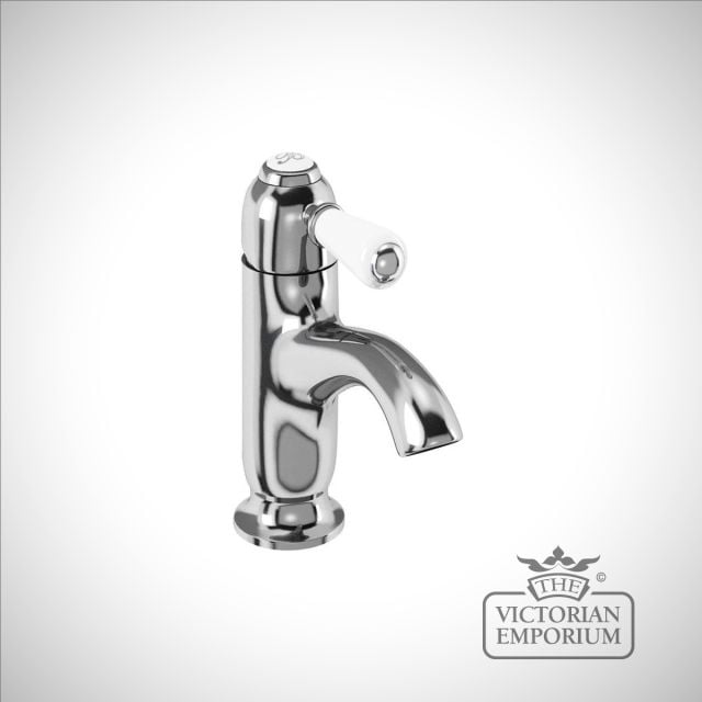 Fulham curved spout basin mixer