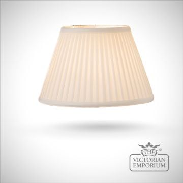 Oyster Cotton Fine Pleat Lamp Shade - 41cm