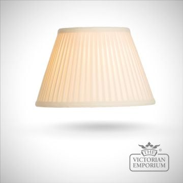 Cotton Fine Pleat Lamp Shade in Ivory - 46cm