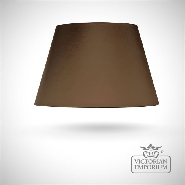 Empire Shade in Brown with gold card lining - 51cm