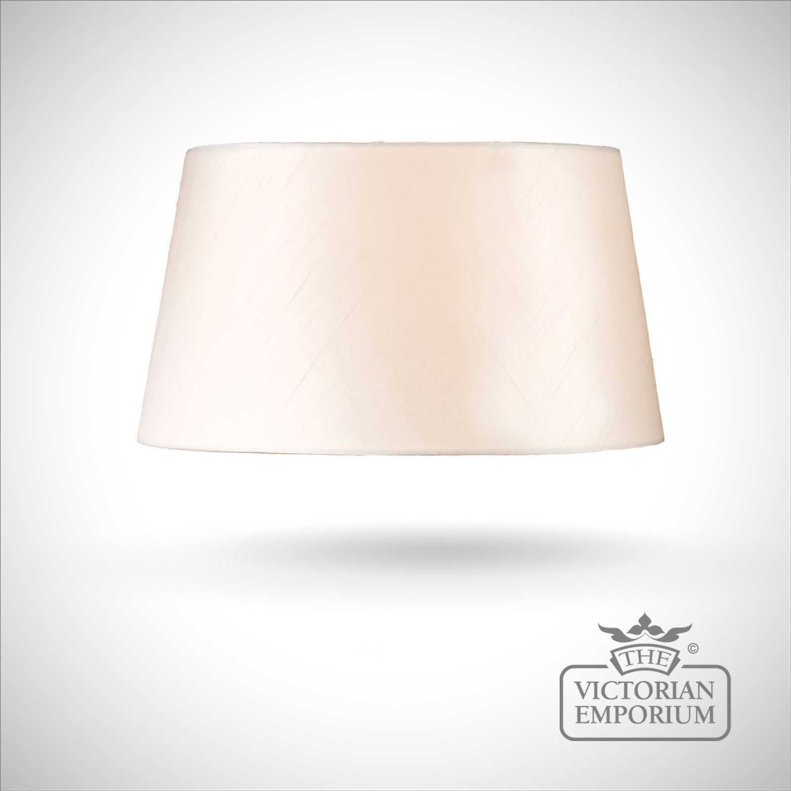 Tapered Cylinder Lamp Shade in Oyster - 43cm