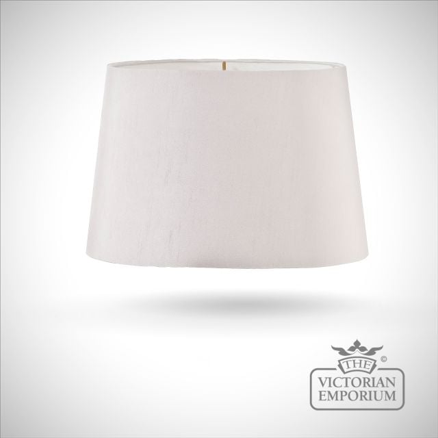 Tapered Oval Lamp Shade in Gunmetal - 39cm