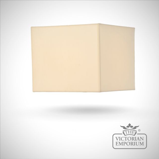 Square Cotton Lamp Shade in Ivory - 30cm