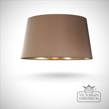 Brown Lamp Shade with Gold Lining - 43cm