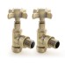 Radiator valve set towel rail aged brass westmin ag ab 8001 - remove-bg