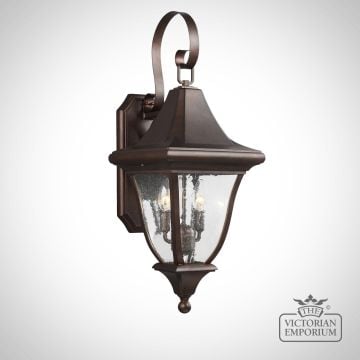 Oakmount Small Wall Lantern in Patina Bronze